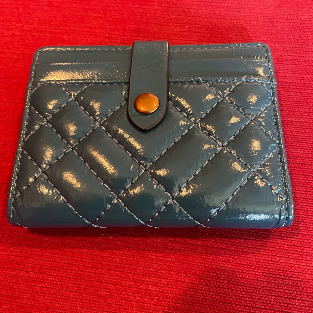 Kurt Geiger Card Holder Quilted Blue Wallet
